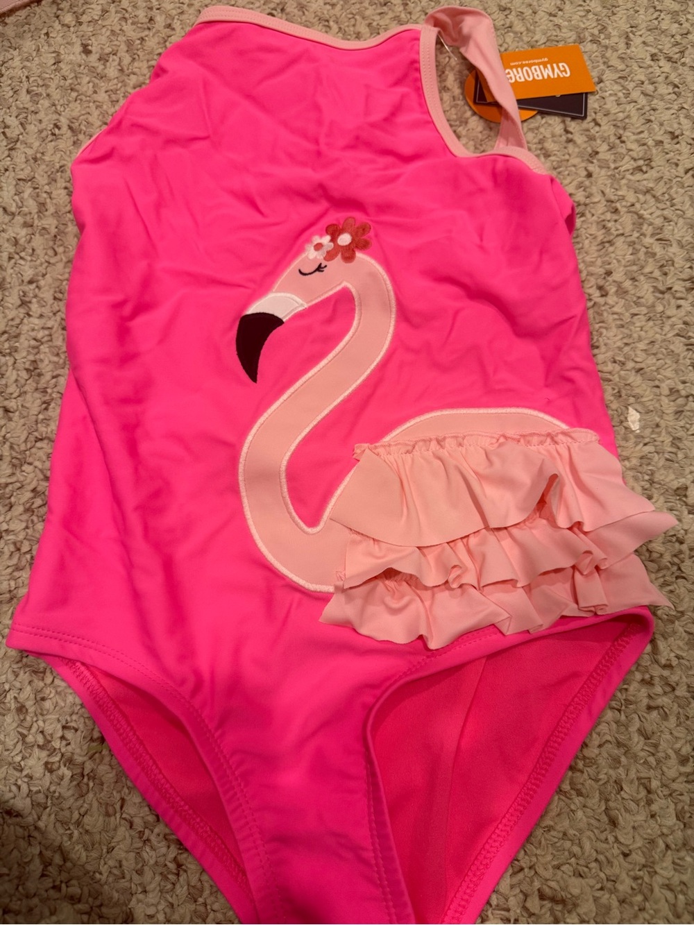 Gymboree Pink Flamingo One-Piece Swimsuit